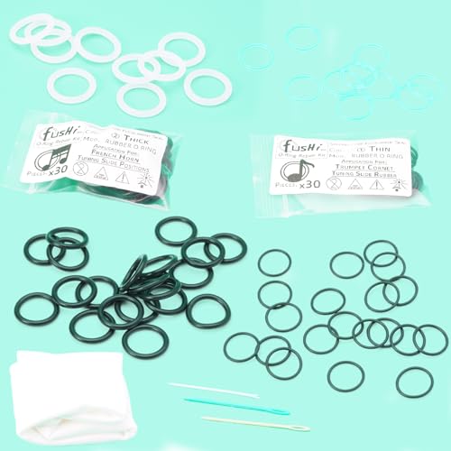 Kit de repuesto de anillo para trompeta de corte de cuerno francés, corneta de goma, posición fija