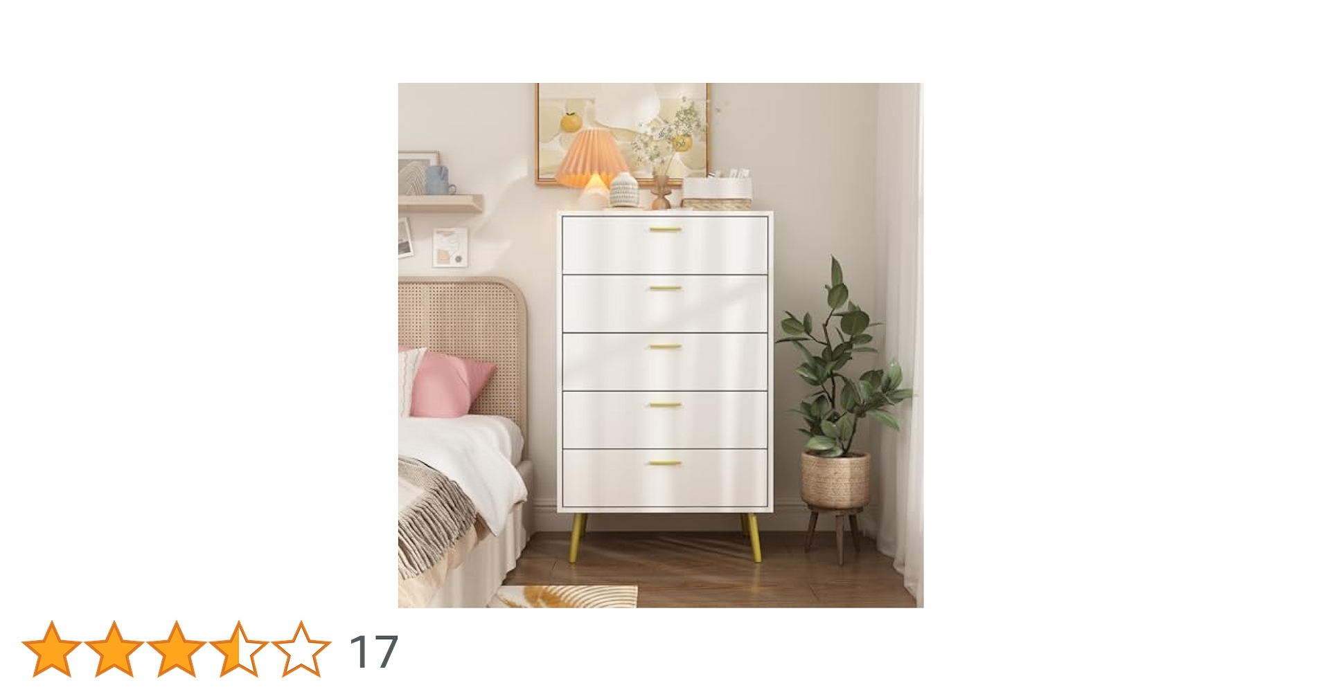 Amazon｜Timechee チェスト タンス 木製 5段 幅70×奥行40×高さ