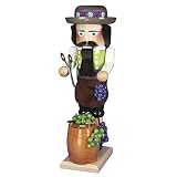 Steinbach Wooden Wind-Up Musical Nutcracker Collection, Winemaker, Multicolored, 17"