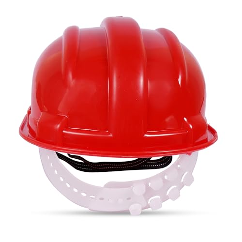 Image of Aktion AK H01 WHT Safety Helmets Nape Type, Color: Red, Pack of 50, IS 2925:1984