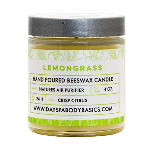 Lemongrass Hand-Poured Beeswax Candle