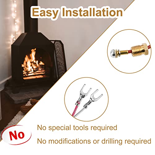 Aowoil 14D0477 Vent Free Gas Log, Ods Pilot Assembly, Lp Propane Gas Fireplace Compatible With Empire Fmi Etc, Part Number Lpg8414 Lpg8404 Pp225 R3623 14D0477 103778-01 #TOP5