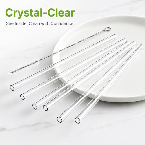 Image of Straw Replacement For Stanley Cup 14 oz & 20 oz Tumblers, Clear Reusable Straws For STANLEY Quencher H2.0 Straw Lid Tumblers,Also Fit Other Brands 12 oz-20oz Tumbler Cups,Hard Plastic BPA Free 4 pack