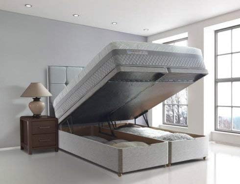 IZMAH Hydraulic Gas Pump 150Kg Capacity Heavy Duty Bed Shocker Pair | Smooth Soft Closing Gas Spring Lift Mechanism for Bed Box (Set of 2 Pcs)