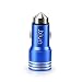 Produktbild Starberry® Aluminium Patrone KFZ-Ladegerät in Blau für Huawei P20 Pro PKW LKW Auto Ladekabel Ladegerät Car Charger Aufladekabel Aufladegerät 3100 mAh 2 x MicroUSb Anschluss + gratis StarBerry® Display Cleaner zum reinigen Ihres Bildschirms