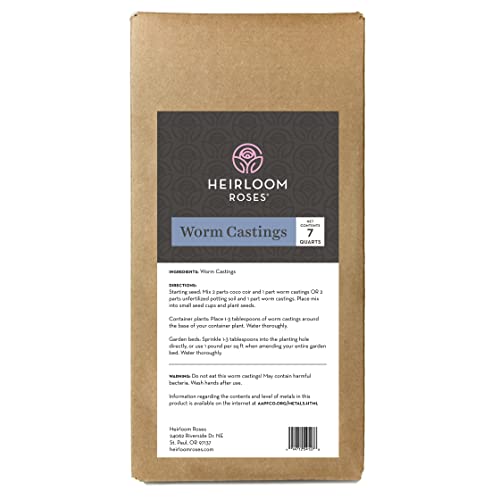 Heirloom Worm Castings, Natural Soil Amendment, Improves Soil Health,...