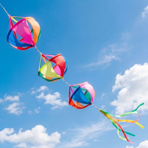 Newwiee Wind Socks for Outside 60 Inches Windsocks Wind Twister Spinners for Home Wall Tree Front Patio Lawn Garden Yard Hanging Decoration(1 Pcs)