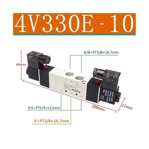 Vanne magnétique 4v430c-15 à commande directionnelle robuste AC24V