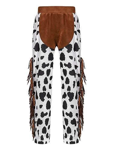 Choomomo Cowboy Tassel Pants for Boys Girls Children Western Trousers Kids Halloween Fancy Outfits