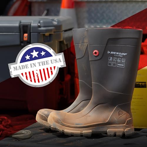 DUNLOP Protective Footwear, Purofort FieldPRO full safety (green/black), EG62E33.43, Size 10 US2