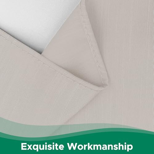 Biscaynebay Wrap Around Bed Skirts for King & Cal King Beds Short Drop of 12", Camel Grey Adjustable Elastic Dust Ruffles Easy Fit Wrinkle Resistant Silky Luxurious Fabric Machine Washable — view 3