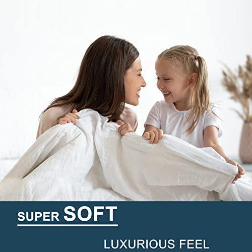 Overket Queen Sheet Set Ultra Soft Queen Bed Sheets 1800 Series Luxury Cooling Sheets-100% Microfiber-Breathable-Wrinkle Free - Queen Size（Navy） -6Pc #TOP4