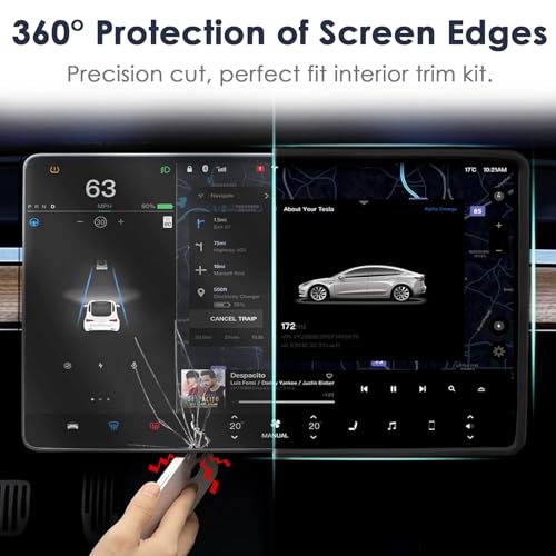 image for TSTESE 2PCS Protector Trim Frame Compatible with Tesla Model 3 Y 2020-