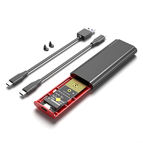Caja externa para SSD M.2 NVMe USB 3.1 negra miniatura 1