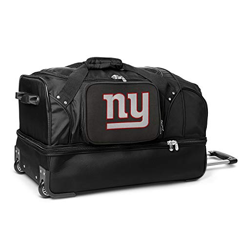 NFL New York Giants Rolling Drop-Bottom Duffel Bag, 27-inches