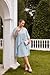 Plus Size 2 Pieces Mother of The Bride Dresses for Wedding Knee Length Chiffon Dress with 3/4 Sleeve Jacket Light Blue 4XL