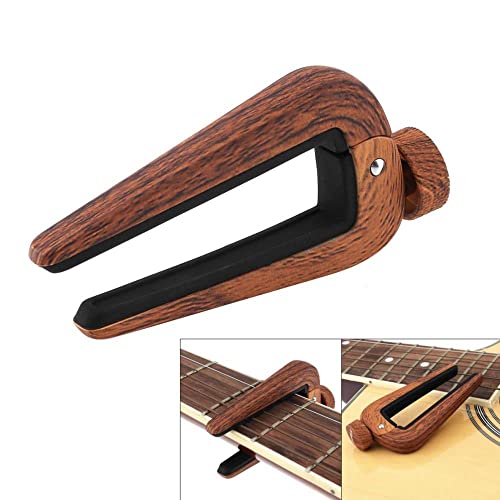 WGOEODI Capo de Guitare à Grain de Bois, Pince à Changement Rapide en Alliage de Zinc réglable, Kaki foncé - Les Beatles, Paul McCartney, John Lennon, RIngo Starr, George Harrison WGOEODI Capo de Guitare à Grain de Bois, Pince à Changement Rapide en Alliage de Zinc réglable, Kaki foncé – Image 7
