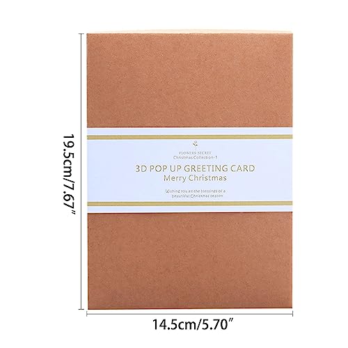 Coleção de cartões comemorativos 3D Compartilhe o espírito da estação suprimentos para crianças, men