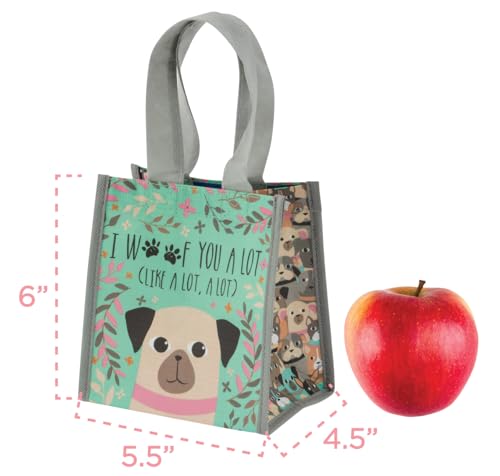 Karma Reusable Gift Bags - Tote Bag And Gift Bag With Handles - Perfect For Birthday Gifts And Party Bags Rpet 1 Navy Floral Small thumb #1