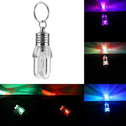 SHERCHPRY Mini Llaveros Led Luz Nocturna Bombilla De Luz Diseño De Bombilla Ideal - imagen 5