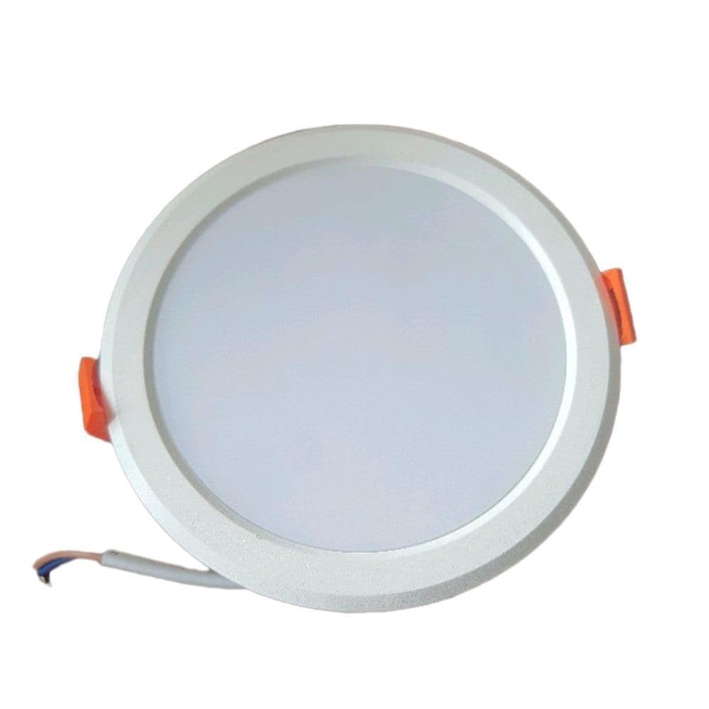 Round LED Recessed Downlight, White, Ceiling Panel Light with Spring Clips, Flush Mount-image-7