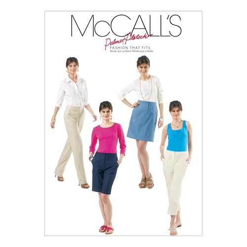 McCall's Patterns M6361 Misses' Skirt, Shorts and Pants in 2 Lengths, Size FF (16-18-20-22)