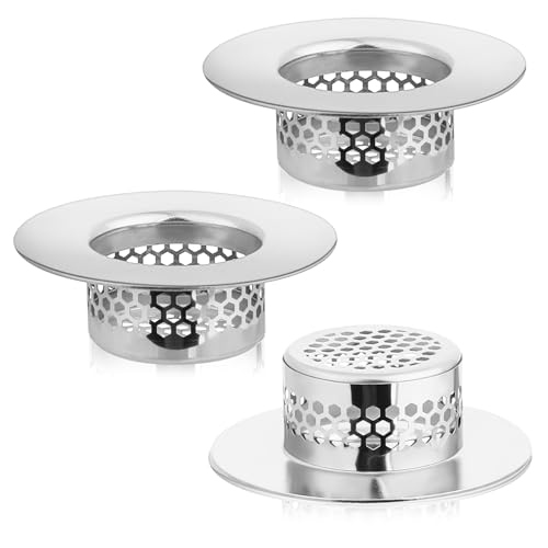 Coladores para lavabo baño acero inoxidable 3 piezas