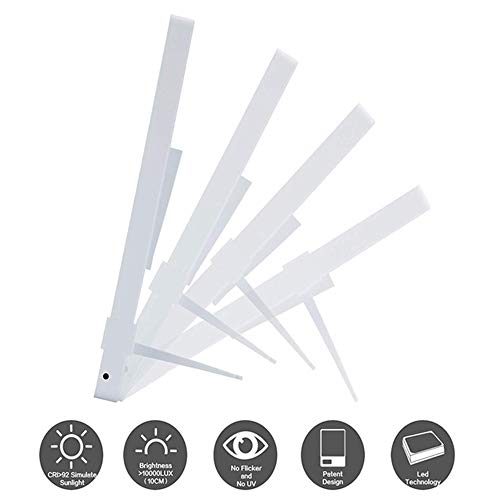 Image of 23W LEDs Daylight Light with Timer Function Dimmable 10000lm Bright Lamp 6000k White & Blue Light for Winter Home Office
