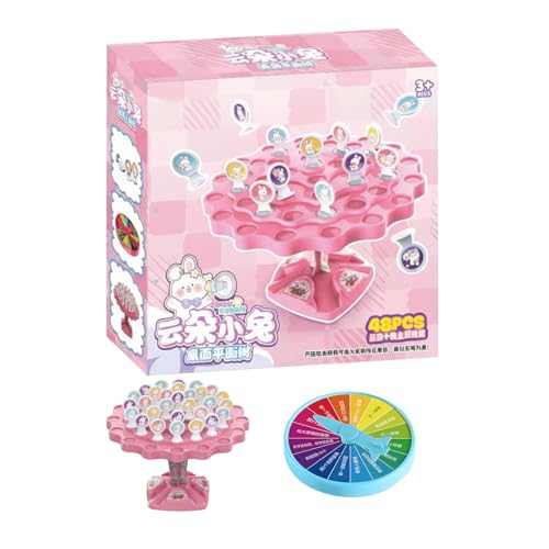 Juego Equilibrio Árbol Panda Conejo - Juguete Apilable Mesa Niños Adultos Familia | Puzzle Educativo Interactivo Fiesta, Regalo Aprendizaje Stem Motricidad Fina Chicos Chicas Interior