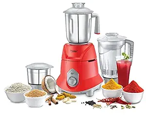 Prestige Supra 750 watt Mixer Grinder, Red, Small