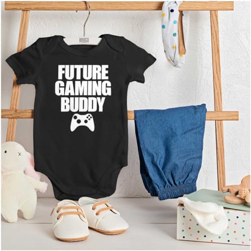 Brisco Brands Future Gaming Buddy Gamer Dad Joke Baby Romper Boys or Girls3
