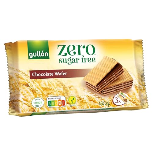 Gullon Zuckerfrei Schokolade Creme Obladen 180 gm 4er Pack