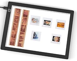 Slide Scanner 5600K 12x8 LED Light Panel - Ultra-Thin Portable Backlight for Slides and Film Negative Scanning
