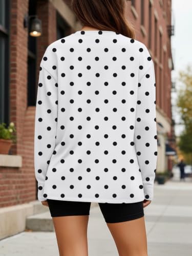 Image of Trendy Queen Womens Oversized Long Sleeve Shirts Fall Tops 2026 Basic Tees