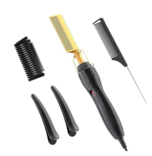 Peine eléctrico de calor para cabello seco y húmedo miniatura 2