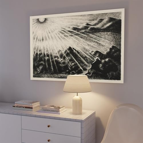 Wanda Gag Toile Coucher de Soleil Expressionniste Vintage