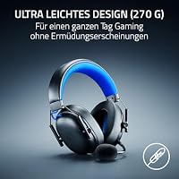 Razer BlackShark V3 X HyperSpeed for PlayStation - Kabelloses E-Sport Headset - Ultra leicht 270 g - TriForce 50 mm Treiber - Abnehmbares Mikrofon - HyperSpeed 2,4 GHz & Bluetooth - PS5/PC | Schwarz – Ansicht 7