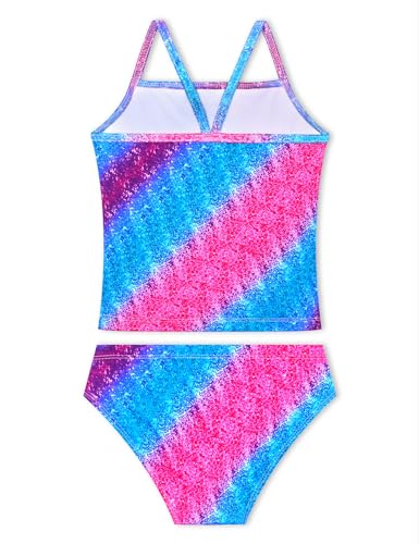 Image of Girls Tankinis Two Pieces Swimsuits Hawaiian Beach Sport Bathing Suit Set for 2-12 Years Old Kids