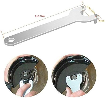 Angle Grinder Wrench Spanner Metal Lock Nut Fits Dewalt Milwaukee Makita 193465-4 Bosch Black & Decker Ryobi 4.5" 5" 5/8-11