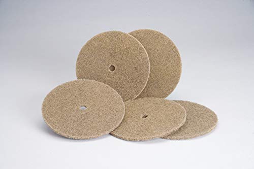 Standard Abrasives 35910 Buff and Blend AP Disc 870910, 8 in x 1/2 in A MED Tan