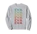 Primer Nombre EVA Girl Retro Personalizado Groovy 60s Cumpleaños Sudadera