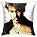Johnny Depp - Fundas de almohada para interiores y exteriores, 45 x 45 cm
