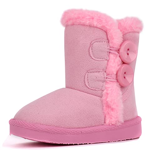 Image of Femizee Girls Boys Warm Winter Boots Kids Outdoor Snow Boots(Toddler /Little Kid)
