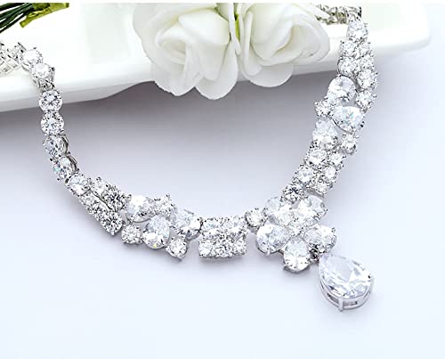 Collier initial argent cadeau idéal femme pendentif fleur brillant 44cm