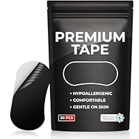 Mouth Tape for Sleeping 30 Pcs - Hypoallergenic Tape for Sensitive Skin, Painless Removal, Breathable Comfortable to Exercise