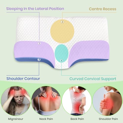 Oreiller en mousse à mémoire de forme ergonomique de qualité supérieure