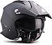 Produktbild SOXON® SR-400 Mono Navy · Jet-Helm · Motorrad-Helm Roller-Helm Scooter-Helm Moped Mofa-Helm Chopper Retro Vespa Vintage Pilot · ECE 22.05 Sonnenvisier Schnellverschluss Tasche M (57-58cm)