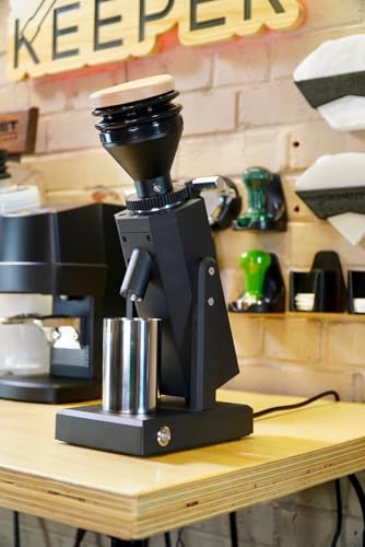 Image of Turin SK40 Single Dose Grinder | 40mm Stainless Steel Conical Burrs, Stepless Adjustment, Tilted Base, Low Retention - Black or White (Black)