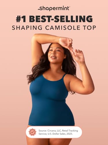Image of SHAPERMINT Womens Tops - Scoop Neck Cami Body Shaper for Women, Shapewear Tummy Control, Camisole Tank Tops for Women