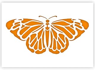 QBIX Animals Stencil - Butterfly - A5 - Reusable Kids Friendly DIY Stencil for Painting, Baking, Crafts, Wall, Furniture, Decorating